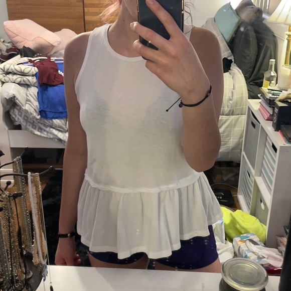 Small White Fancy Tank Top! Old Navy. - Picture 1 of 4
